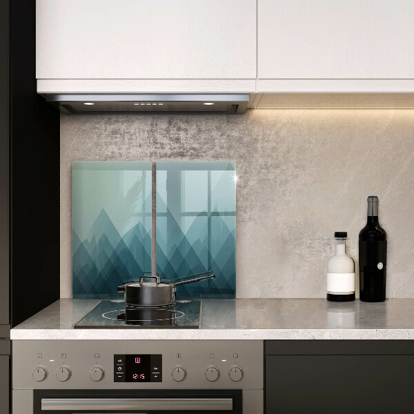 Főzőlap védő üveglap Absztrakt hegyek