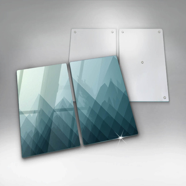 Főzőlap védő üveglap Absztrakt hegyek