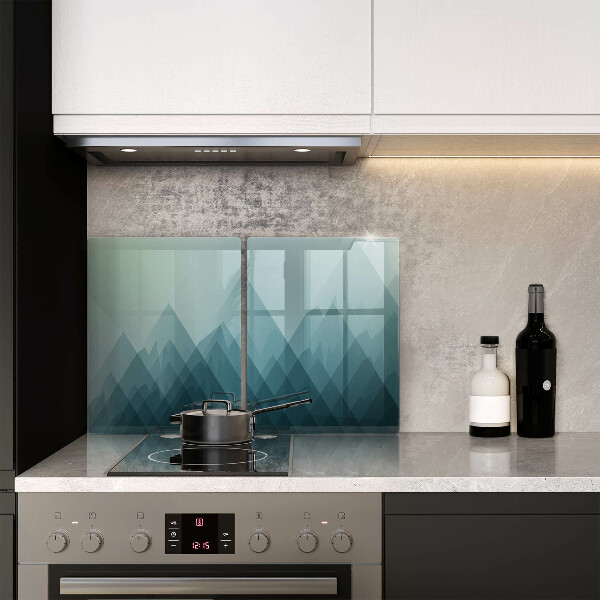 Főzőlap védő üveglap Absztrakt hegyek