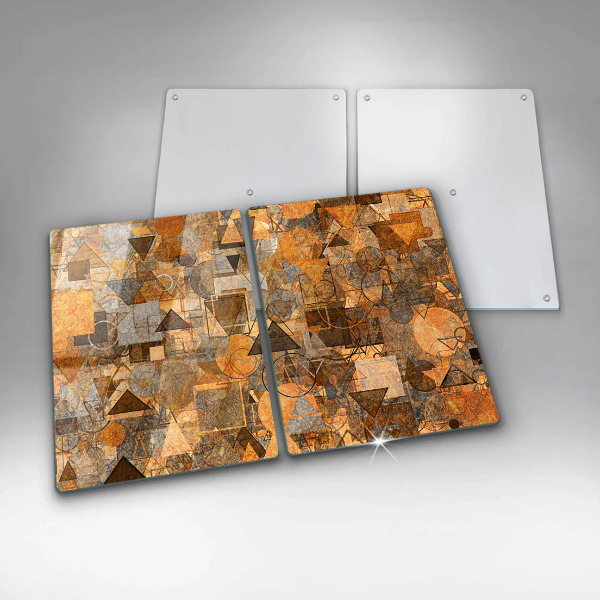 Főzőlap védő üveglap Varrat nélküli mintát geometriai alakzatok