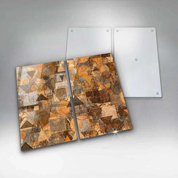 Főzőlap védő üveglap Varrat nélküli mintát geometriai alakzatok