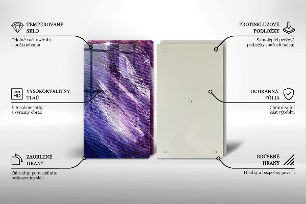 Főzőlap védő üveglap Festék absztrakció