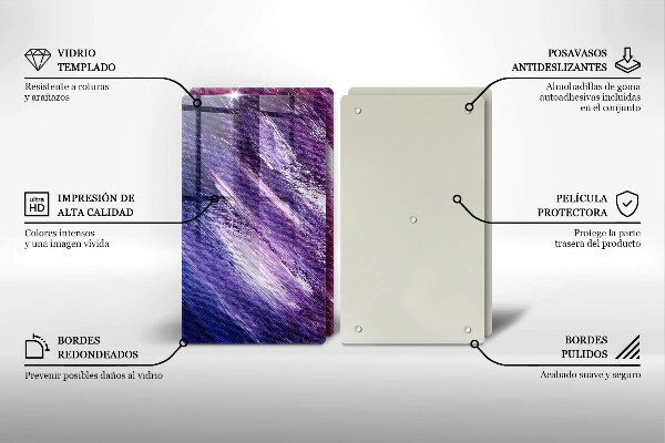 Főzőlap védő üveglap Festék absztrakció