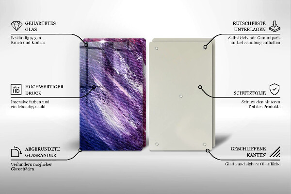 Főzőlap védő üveglap Festék absztrakció