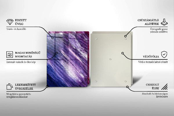 Főzőlap védő üveglap Festék absztrakció