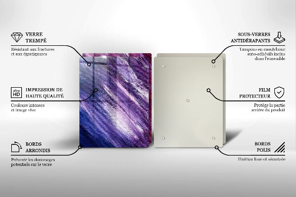 Főzőlap védő üveglap Festék absztrakció