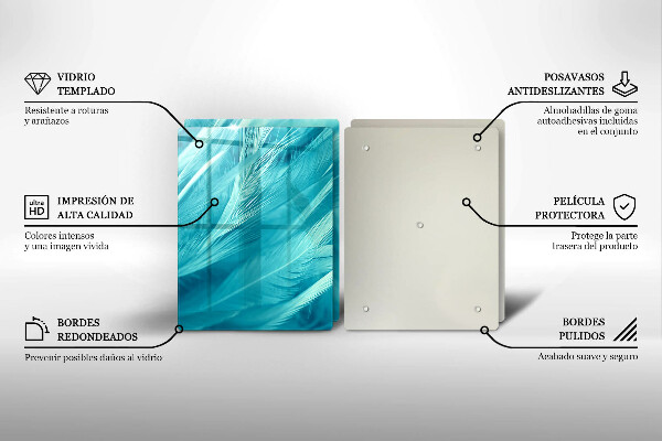 Főzőlap védő üveglap Finom tollak