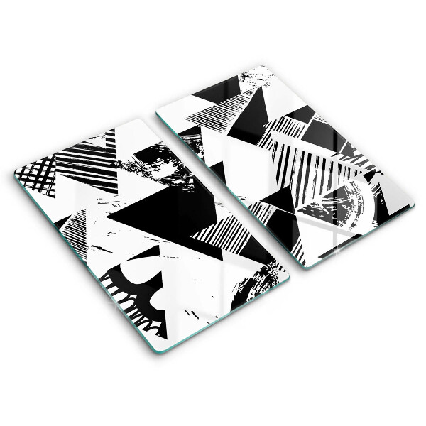 Főzőlap védő üveglap Geometriai háromszögek