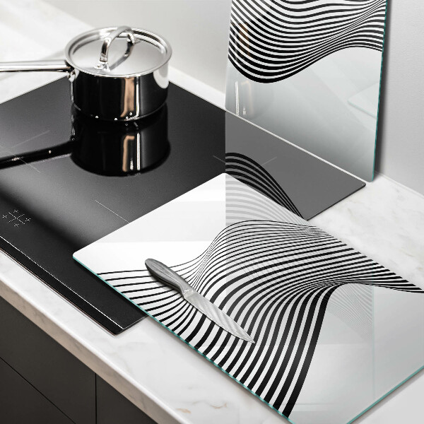 Főzőlap védő üveglap Lineáris absztrakció