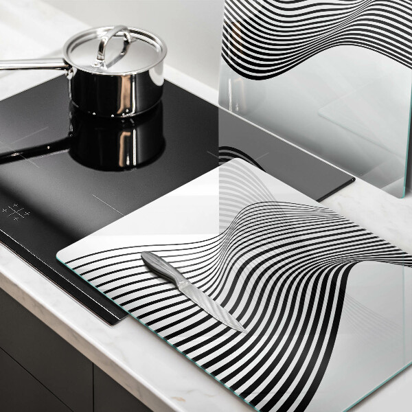 Főzőlap védő üveglap Lineáris absztrakció
