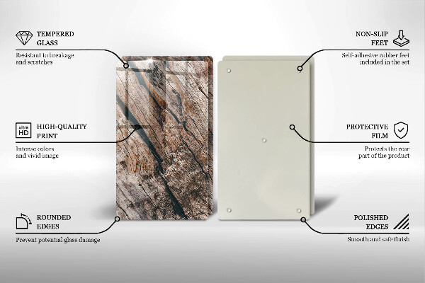 Főzőlap védő üveglap Fa szerkezet