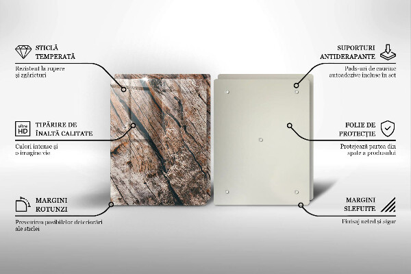 Főzőlap védő üveglap Fa szerkezet