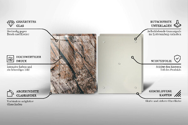 Főzőlap védő üveglap Fa szerkezet