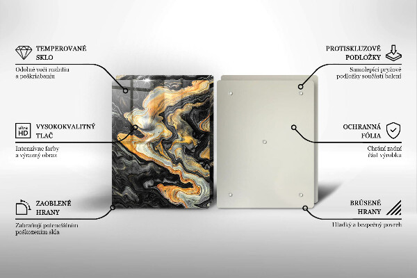 Főzőlap védő üveglap Absztrakt szerkezet