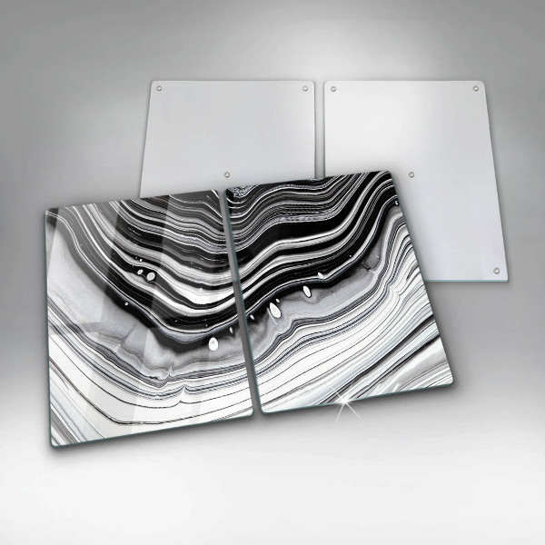 Főzőlap védő üveglap Tinta absztrakció