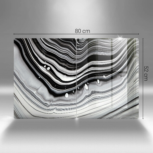 Főzőlap védő üveglap Tinta absztrakció