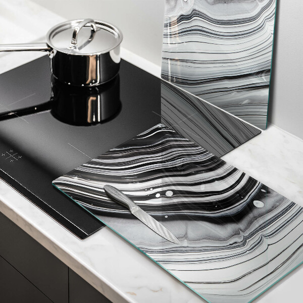Főzőlap védő üveglap Tinta absztrakció