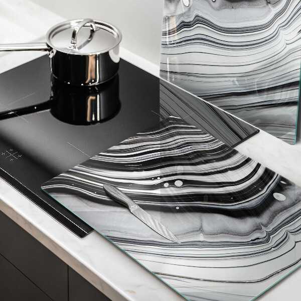 Főzőlap védő üveglap Tinta absztrakció