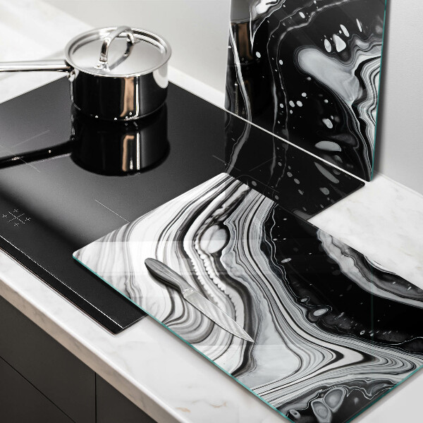 Főzőlap védő üveglap Tinta absztrakció