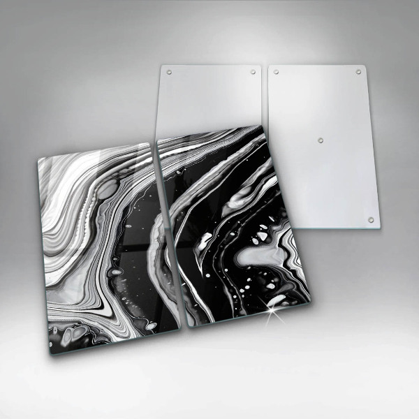 Főzőlap védő üveglap Tinta absztrakció