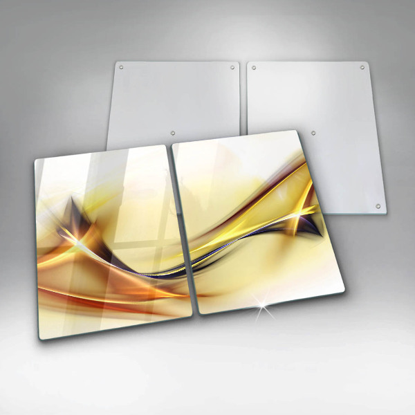 Főzőlap védő üveglap Absztrakt fényvonalak