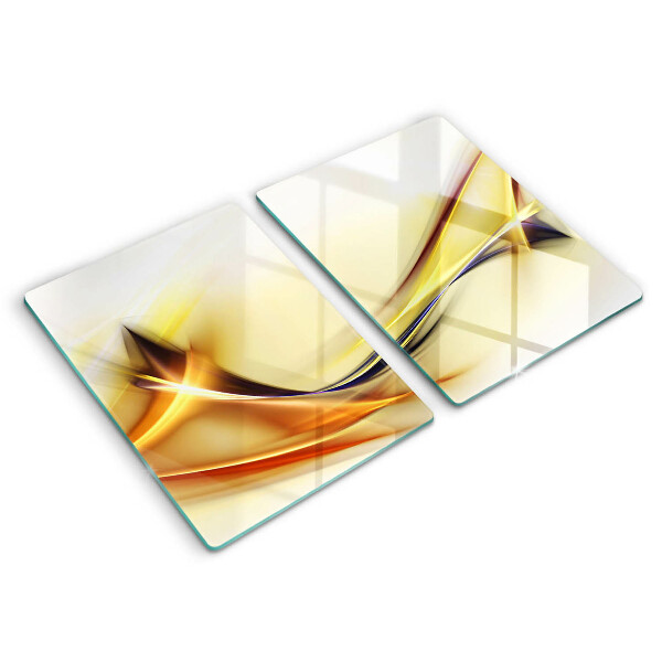 Főzőlap védő üveglap Absztrakt fényvonalak