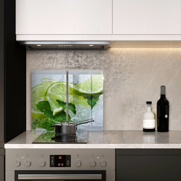 Főzőlap védő üveglap Lime menta és jég