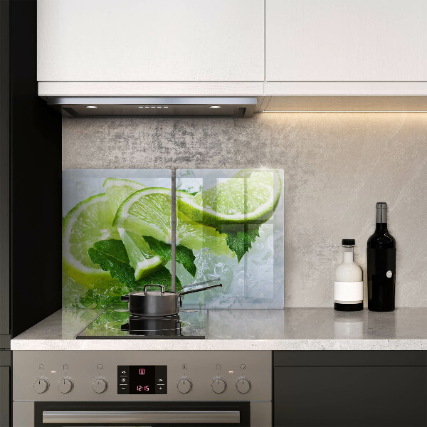 Főzőlap védő üveglap Lime menta és jég