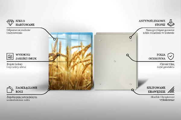 Főzőlap védő üveglap Kalász gabonafélék a területen