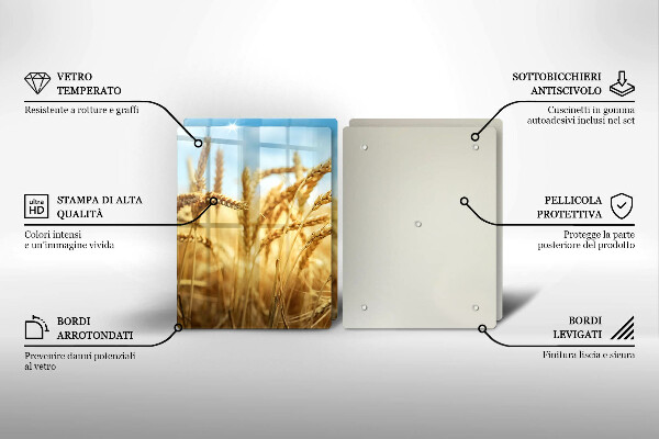 Főzőlap védő üveglap Kalász gabonafélék a területen