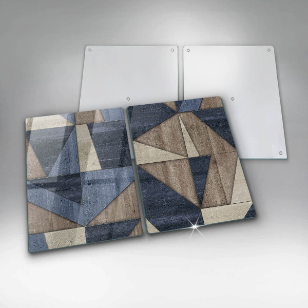 Főzőlap védő üveglap Geometriai absztrakció