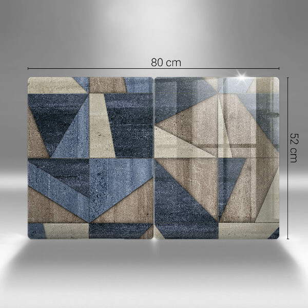 Főzőlap védő üveglap Geometriai absztrakció