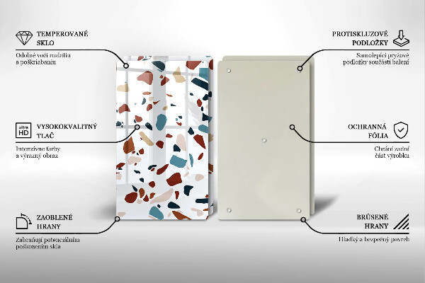 Főzőlap védő üveglap Díszítő kő