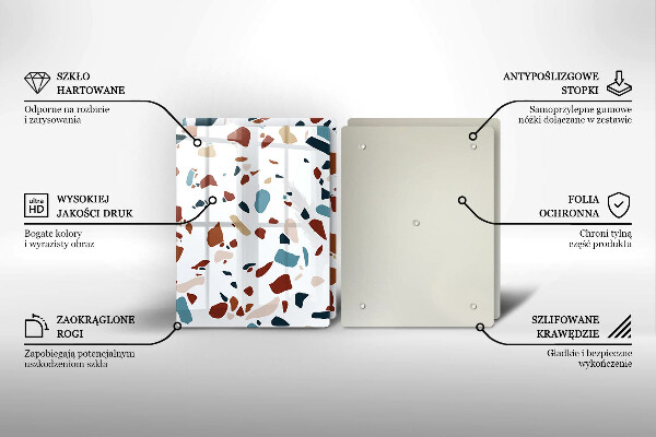 Főzőlap védő üveglap Díszítő kő