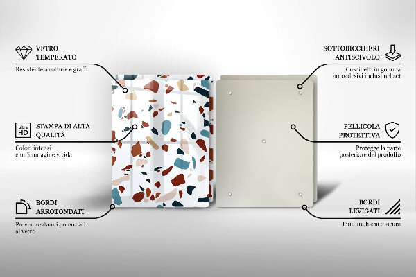 Főzőlap védő üveglap Díszítő kő