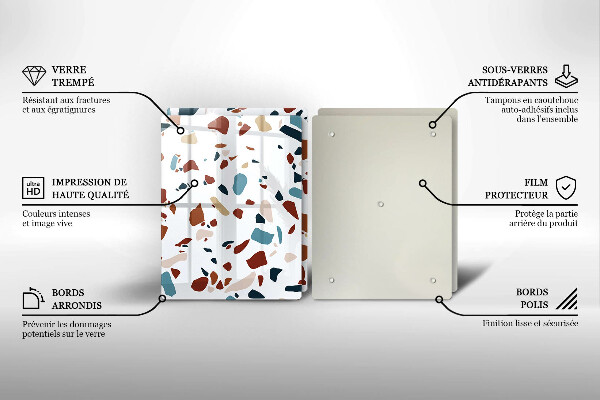 Főzőlap védő üveglap Díszítő kő