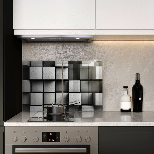 Főzőlap védő üveglap 3D geometriai háttér