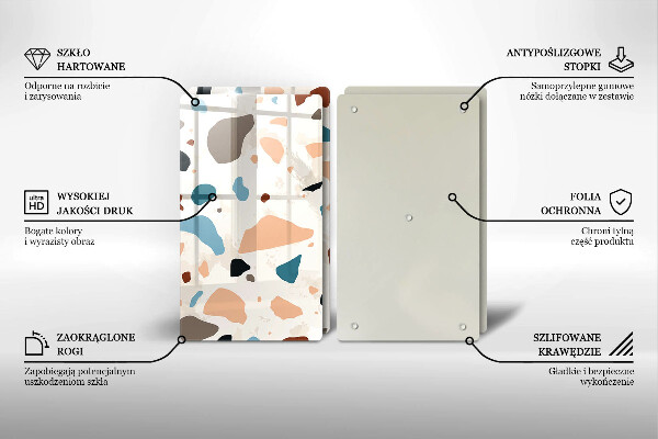 Főzőlap védő üveglap Dekoratív kőedény