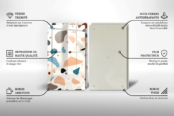 Főzőlap védő üveglap Dekoratív kőedény