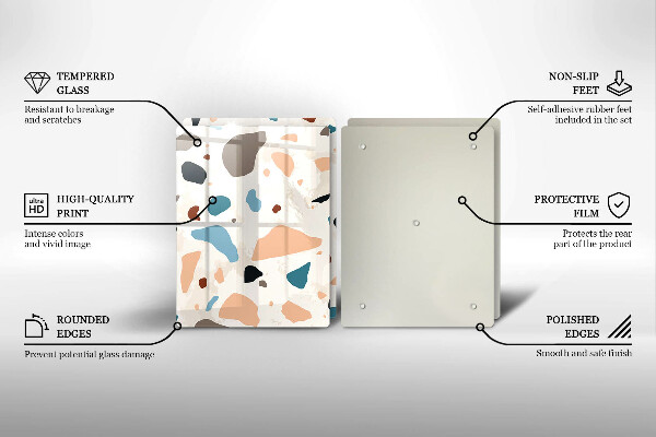 Főzőlap védő üveglap Dekoratív kőedény