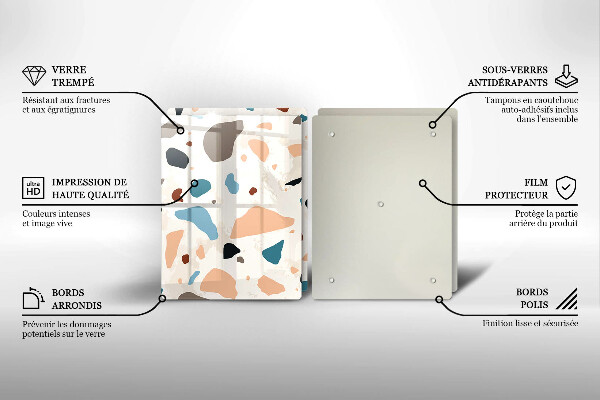 Főzőlap védő üveglap Dekoratív kőedény