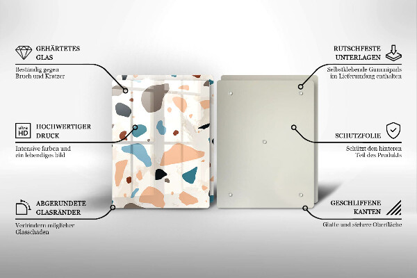 Főzőlap védő üveglap Dekoratív kőedény