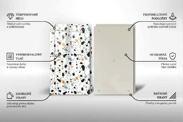 Főzőlap védő üveglap Dekoratív kőedény