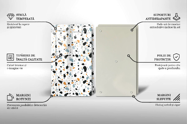 Főzőlap védő üveglap Dekoratív kőedény