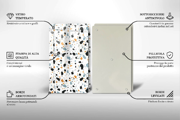 Főzőlap védő üveglap Dekoratív kőedény