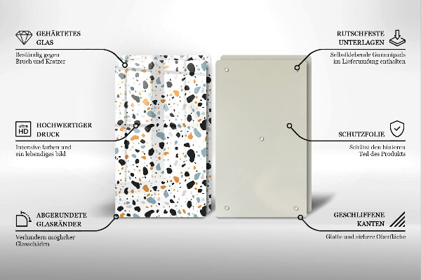 Főzőlap védő üveglap Dekoratív kőedény