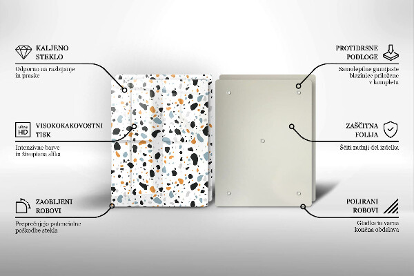 Főzőlap védő üveglap Dekoratív kőedény