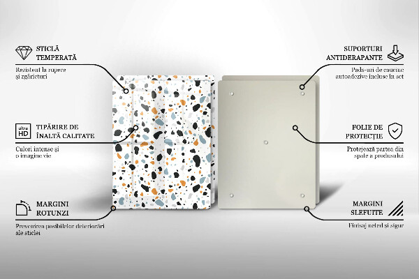 Főzőlap védő üveglap Dekoratív kőedény