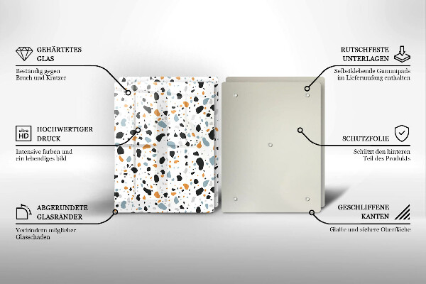 Főzőlap védő üveglap Dekoratív kőedény