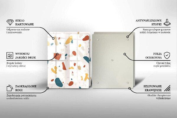 Főzőlap védő üveglap Dekoratív kőedény